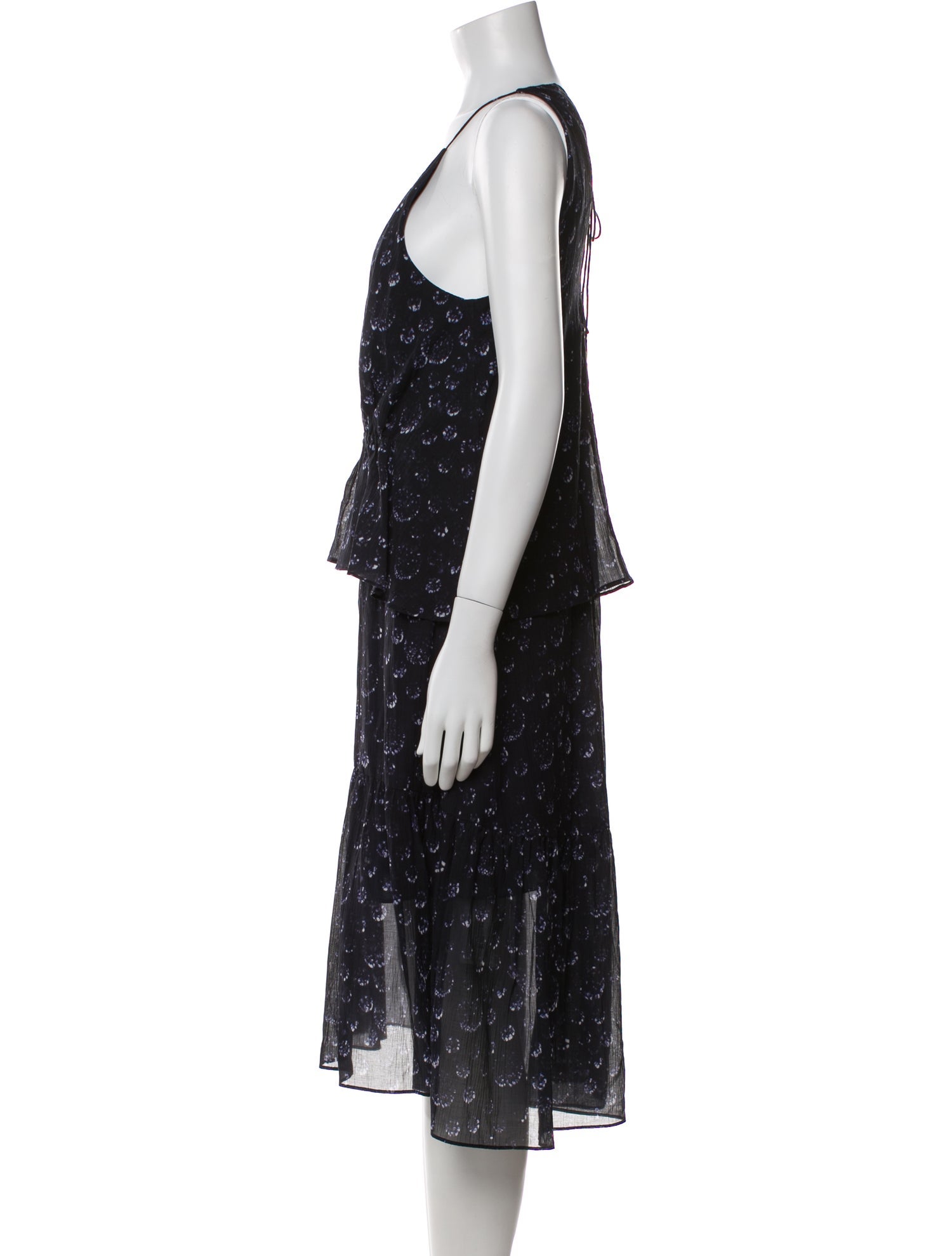 Tibi Printed Midi Length Dress