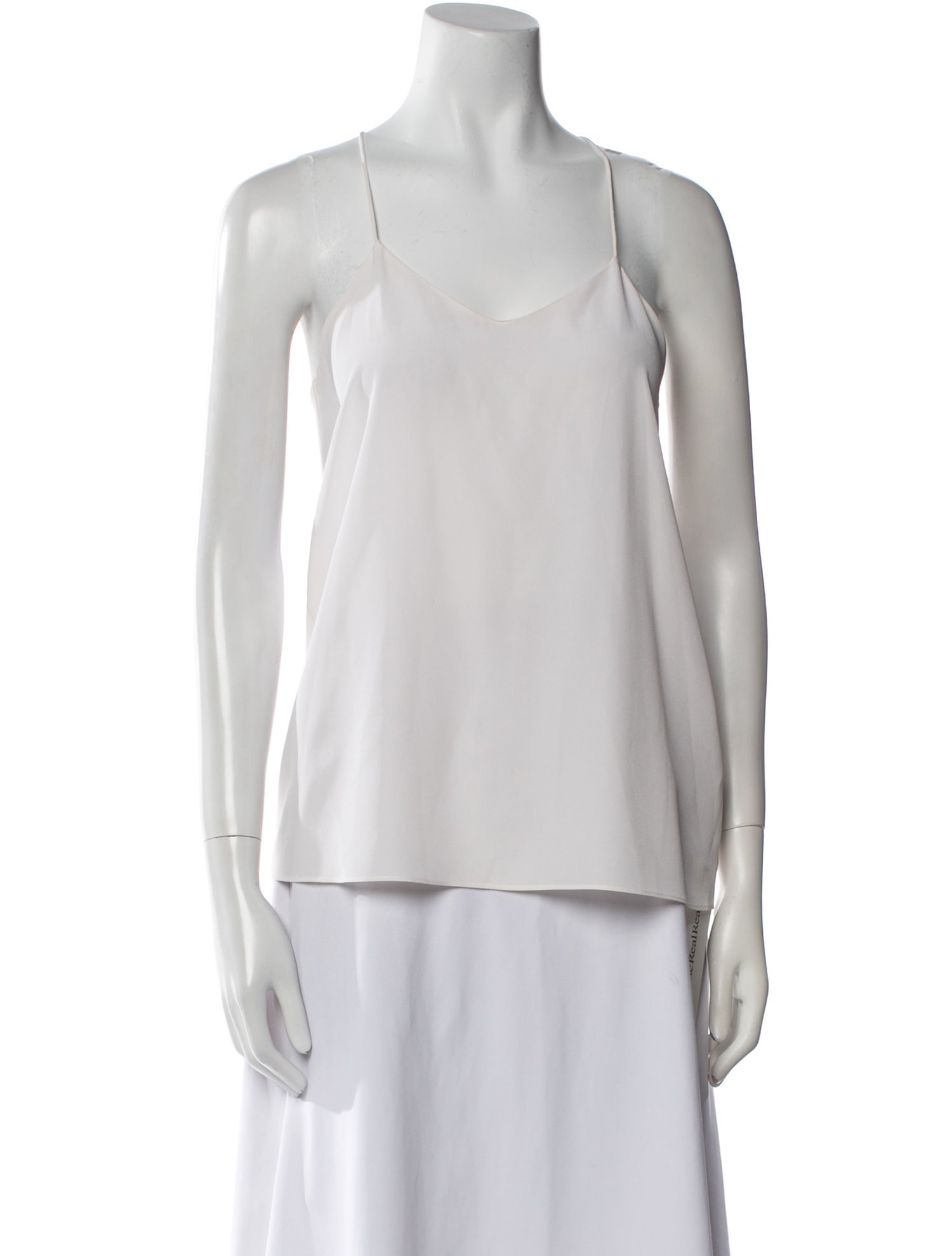 Tibi Silk Scoop Neck Top