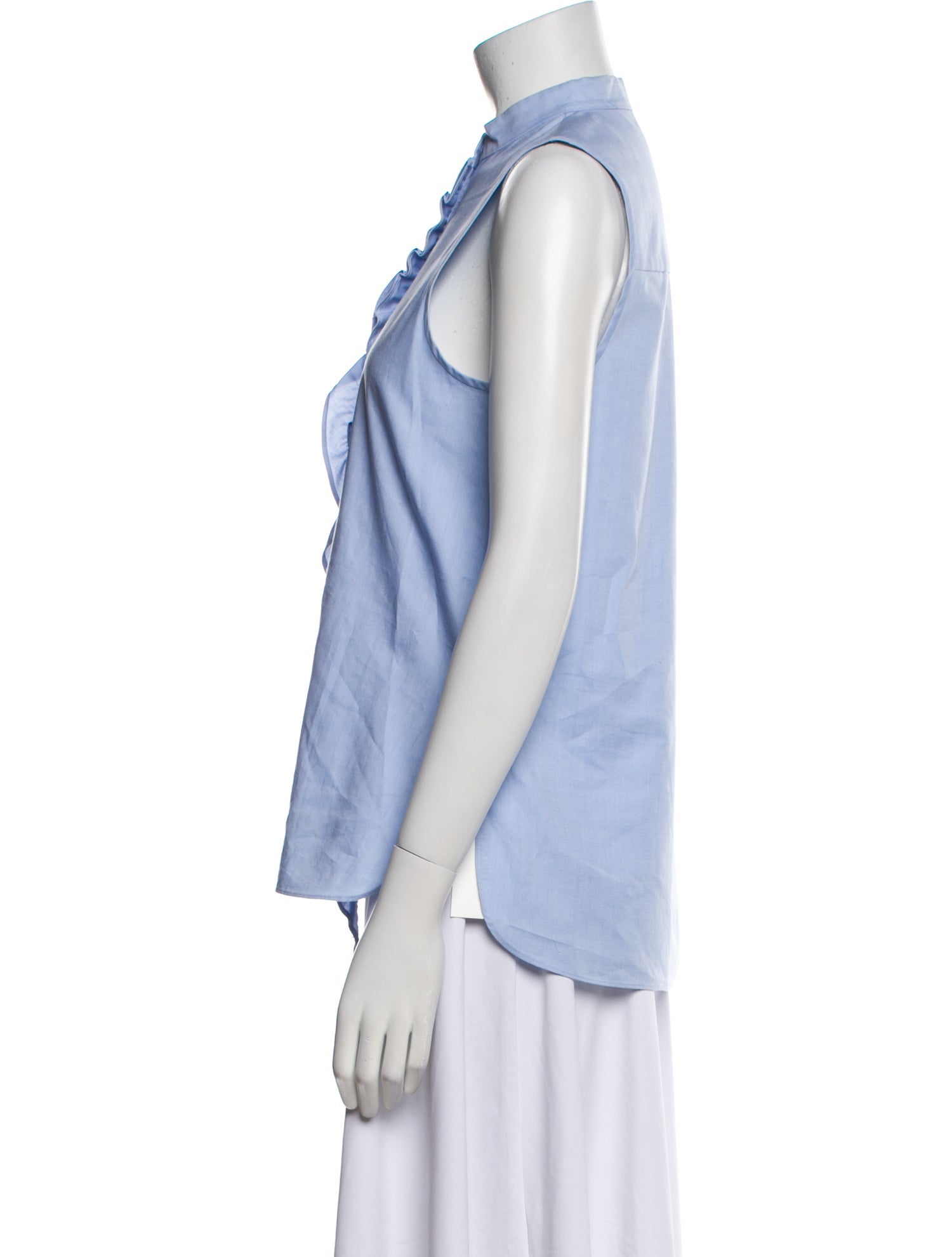 Tibi Mock Neck Sleeveless Top