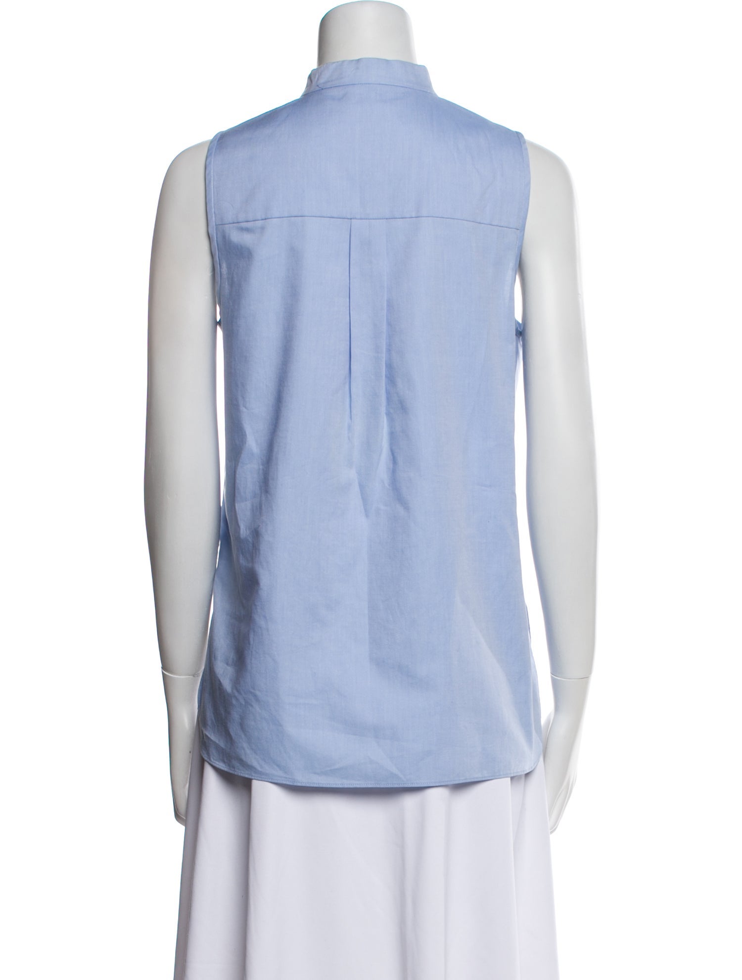 Tibi Mock Neck Sleeveless Top