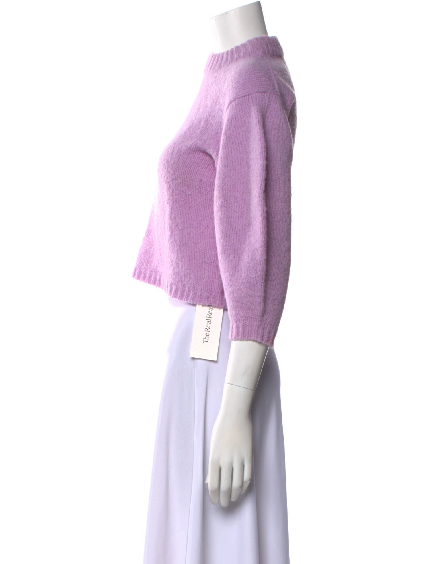 Tibi Alpaca Mock Neck Sweater
