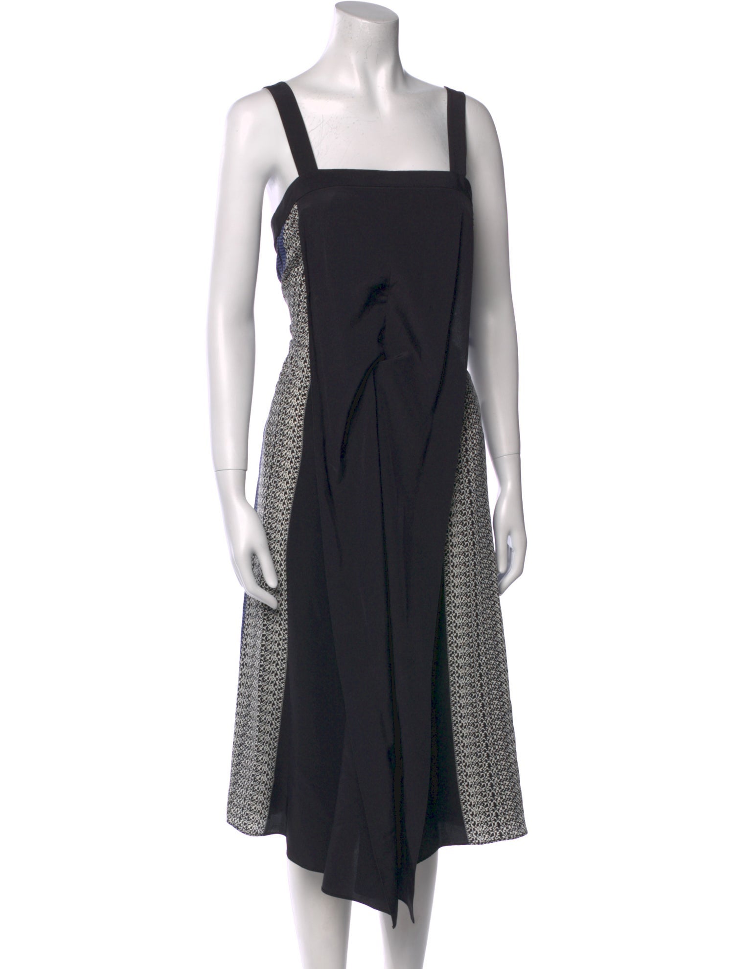 Tibi Silk Square Neckline Jumpsuit