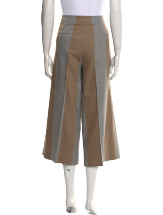 Tibi Colorblock Pattern Flared Pants