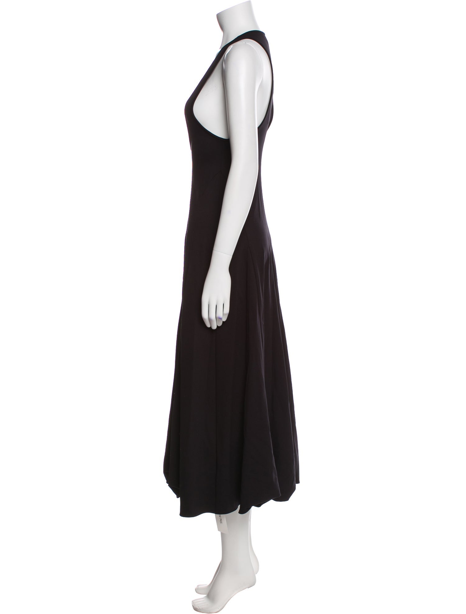 Tibi Scoop Neck Long Dress