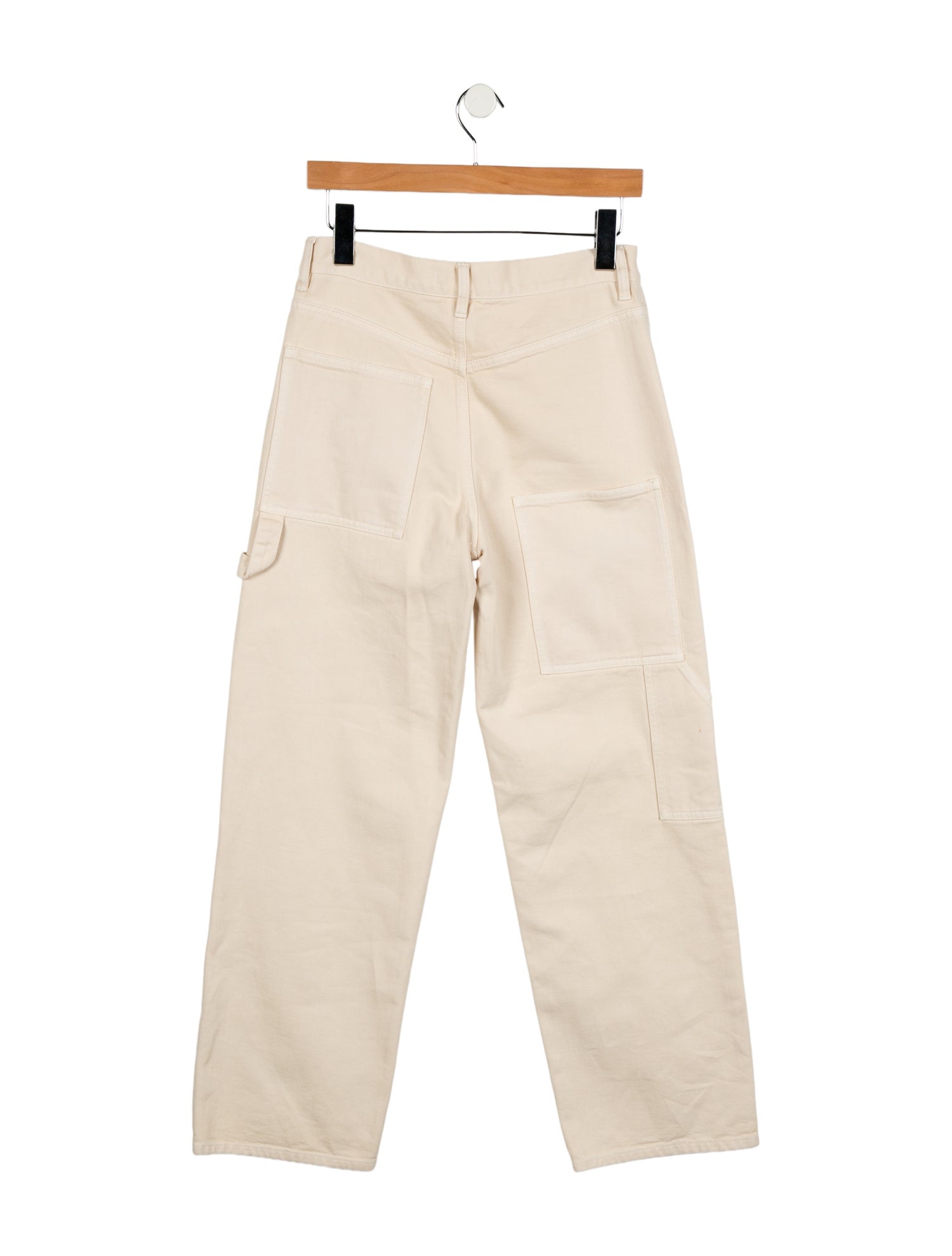 Tibi Mid-Rise Straight Leg Jeans