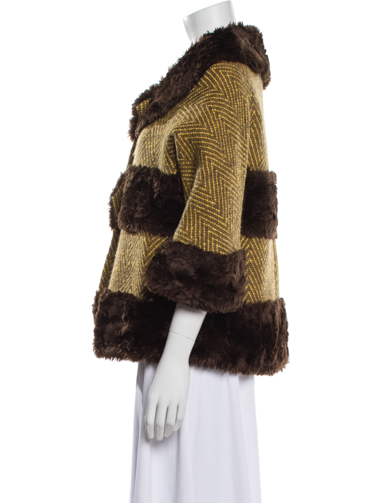 Tibi Wool Striped Jacket