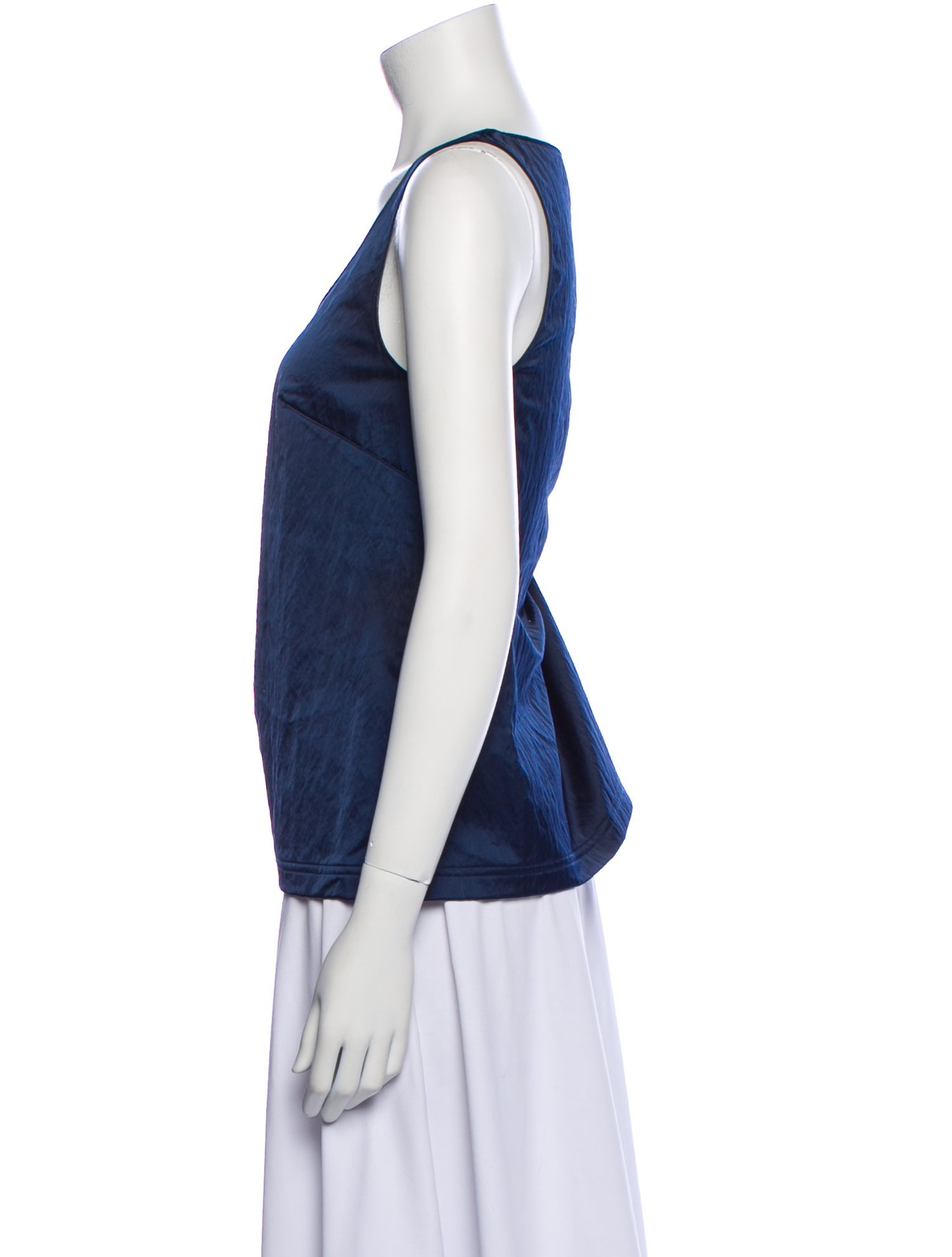 Tibi Scoop Neck Sleeveless Top