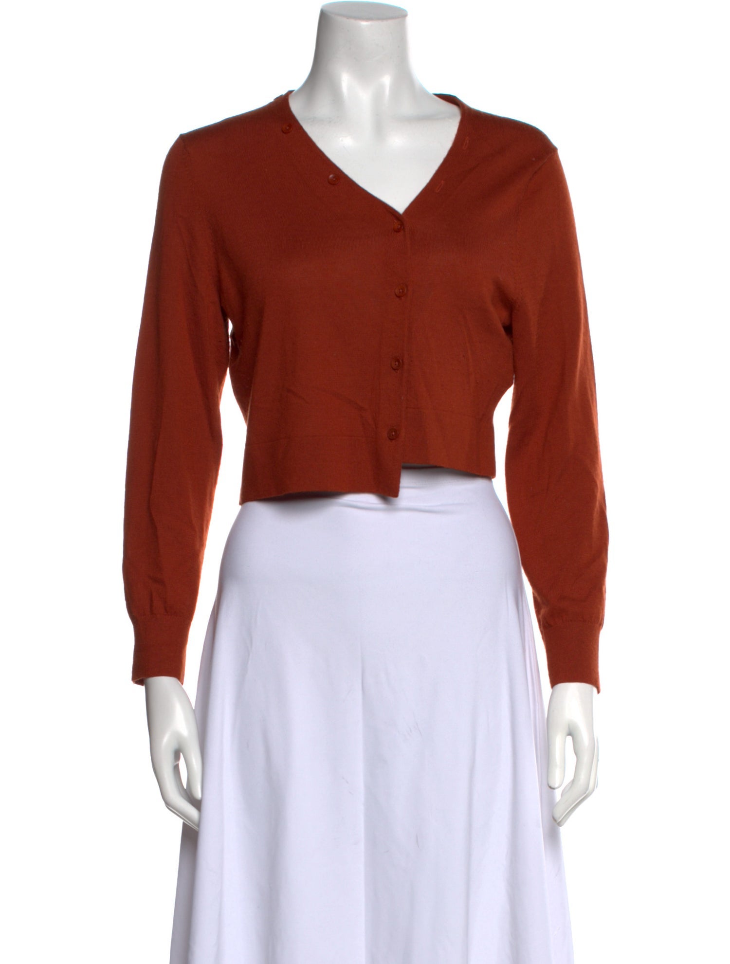 Tibi Wool V-Neck Sweater