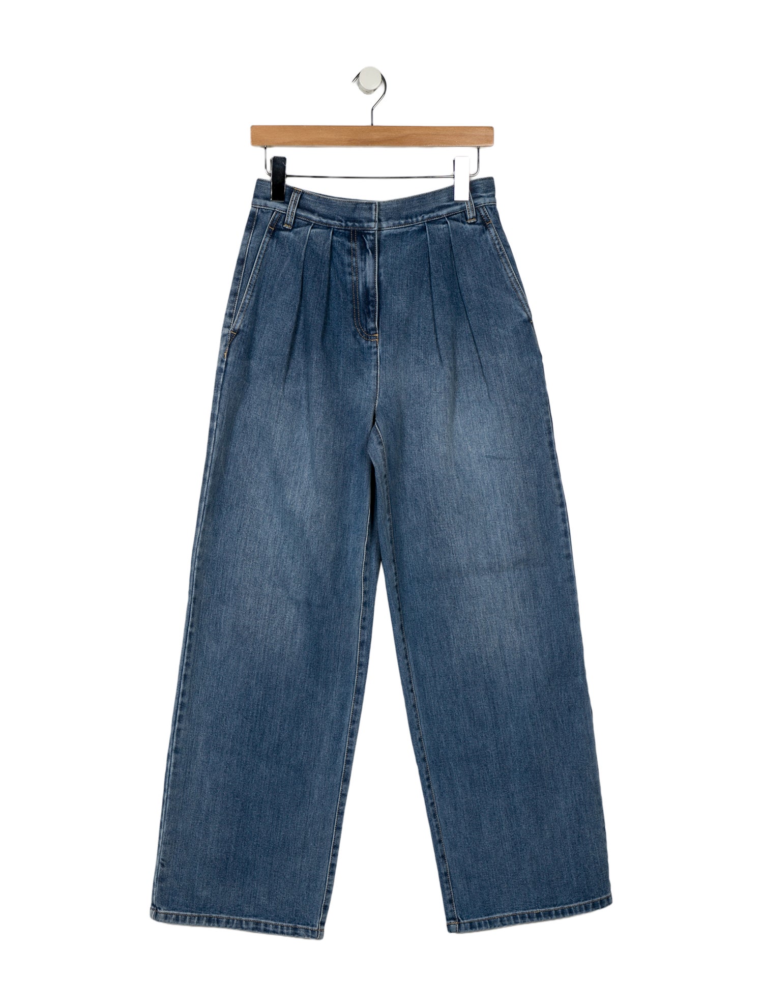 Tibi High-Rise Wide Leg Jeans