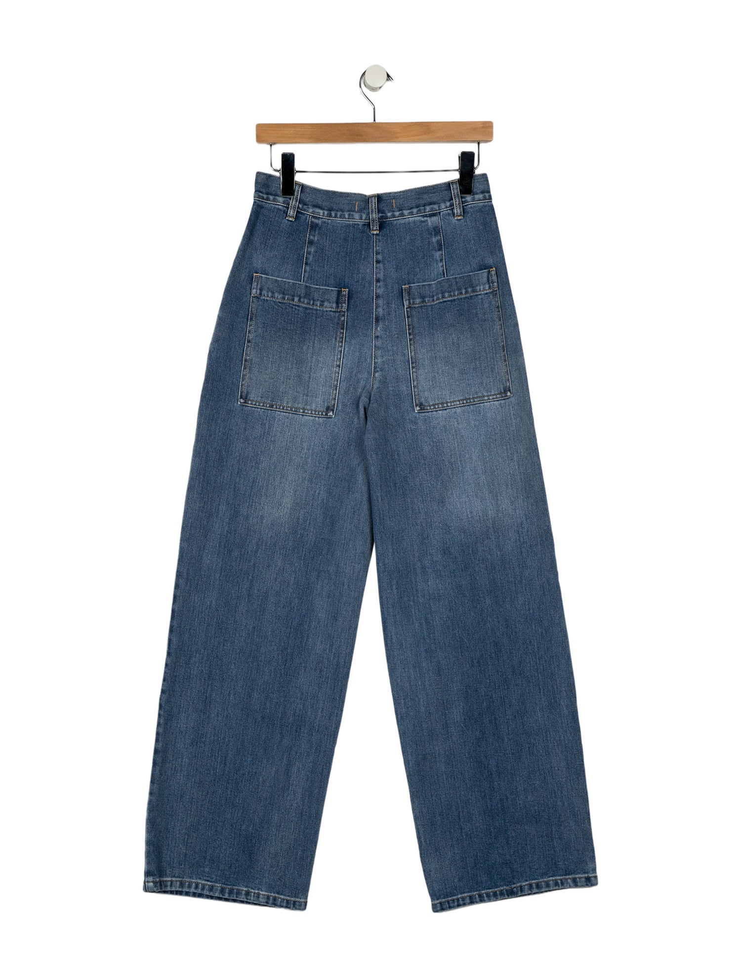 Tibi High-Rise Wide Leg Jeans