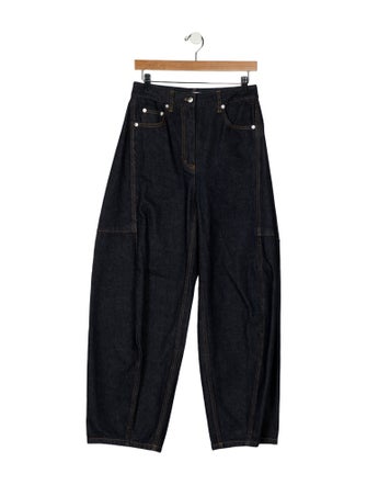 Tibi High-Rise Wide Leg Jeans