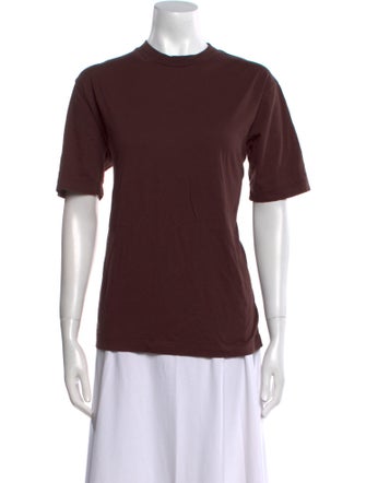 Tibi Crew Neck Short Sleeve T-Shirt