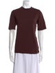 Tibi Crew Neck Short Sleeve T-Shirt