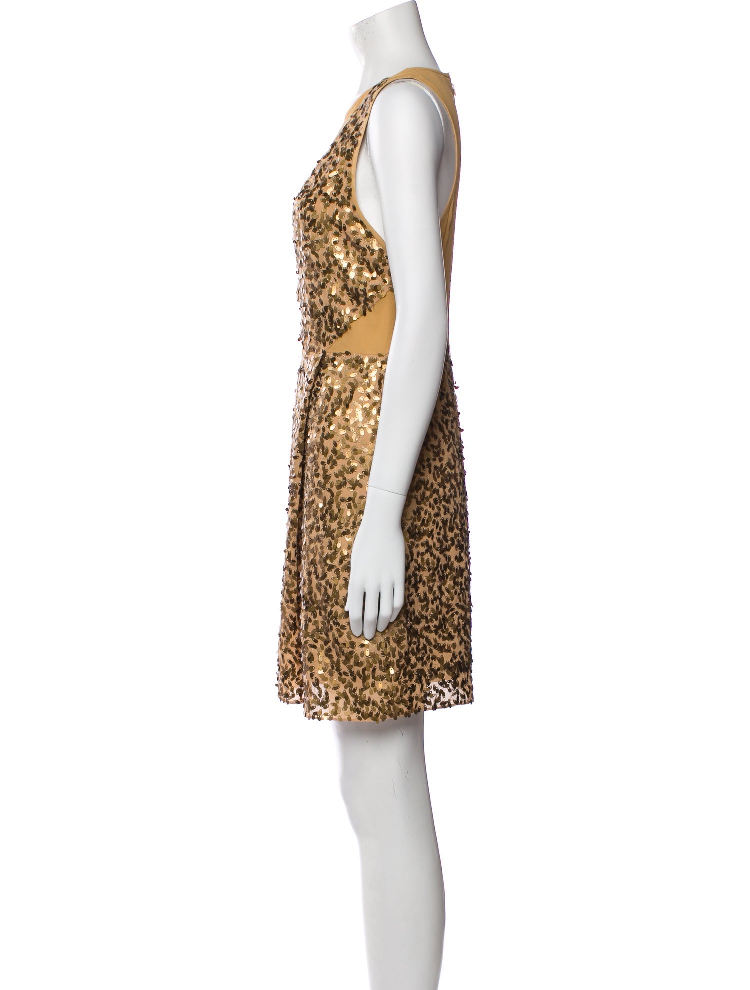 Tibi V-Neck Mini Dress