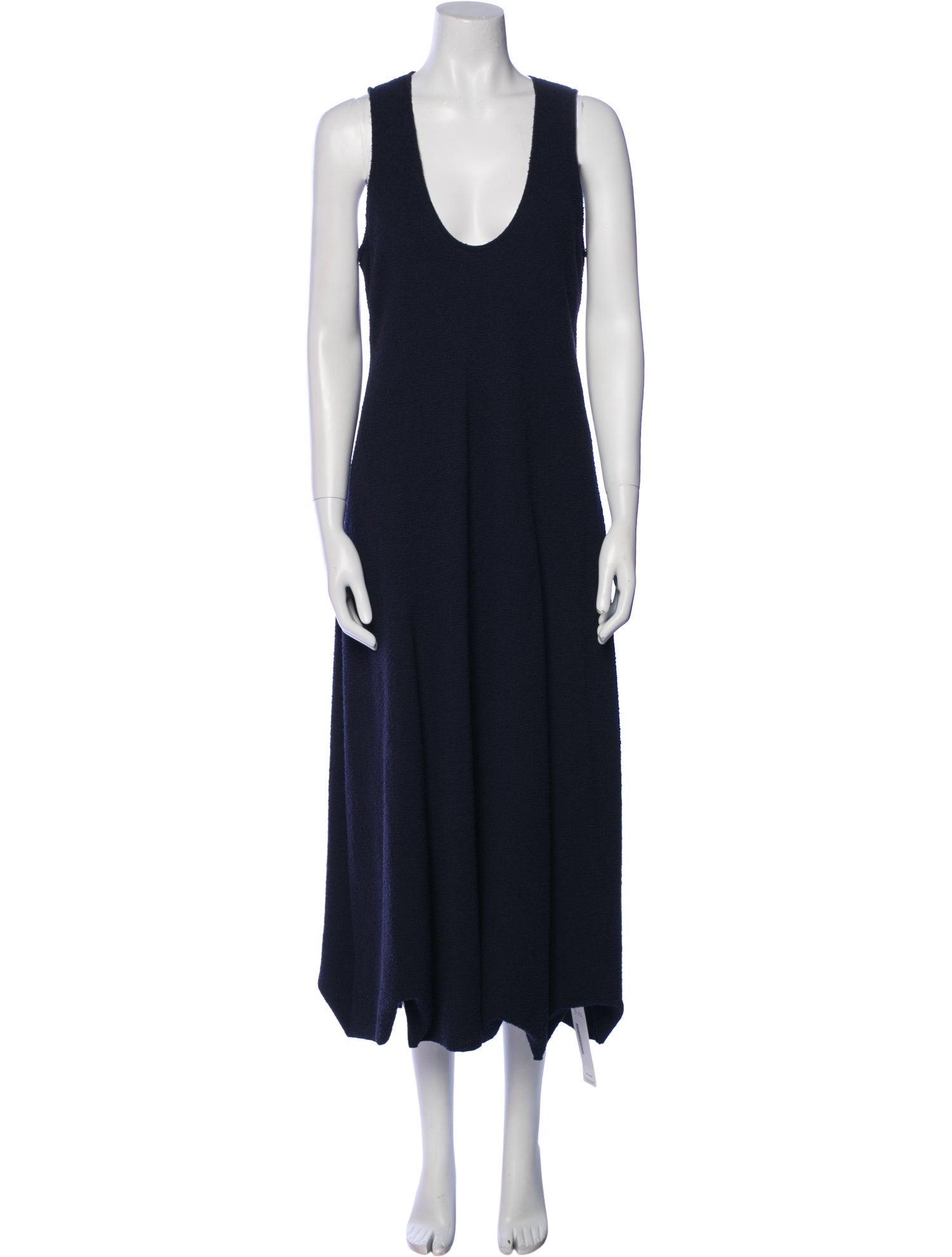 Tibi Scoop Neck Long Dress