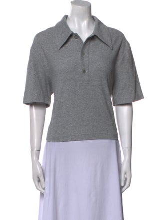 Tibi Short Sleeve Polo