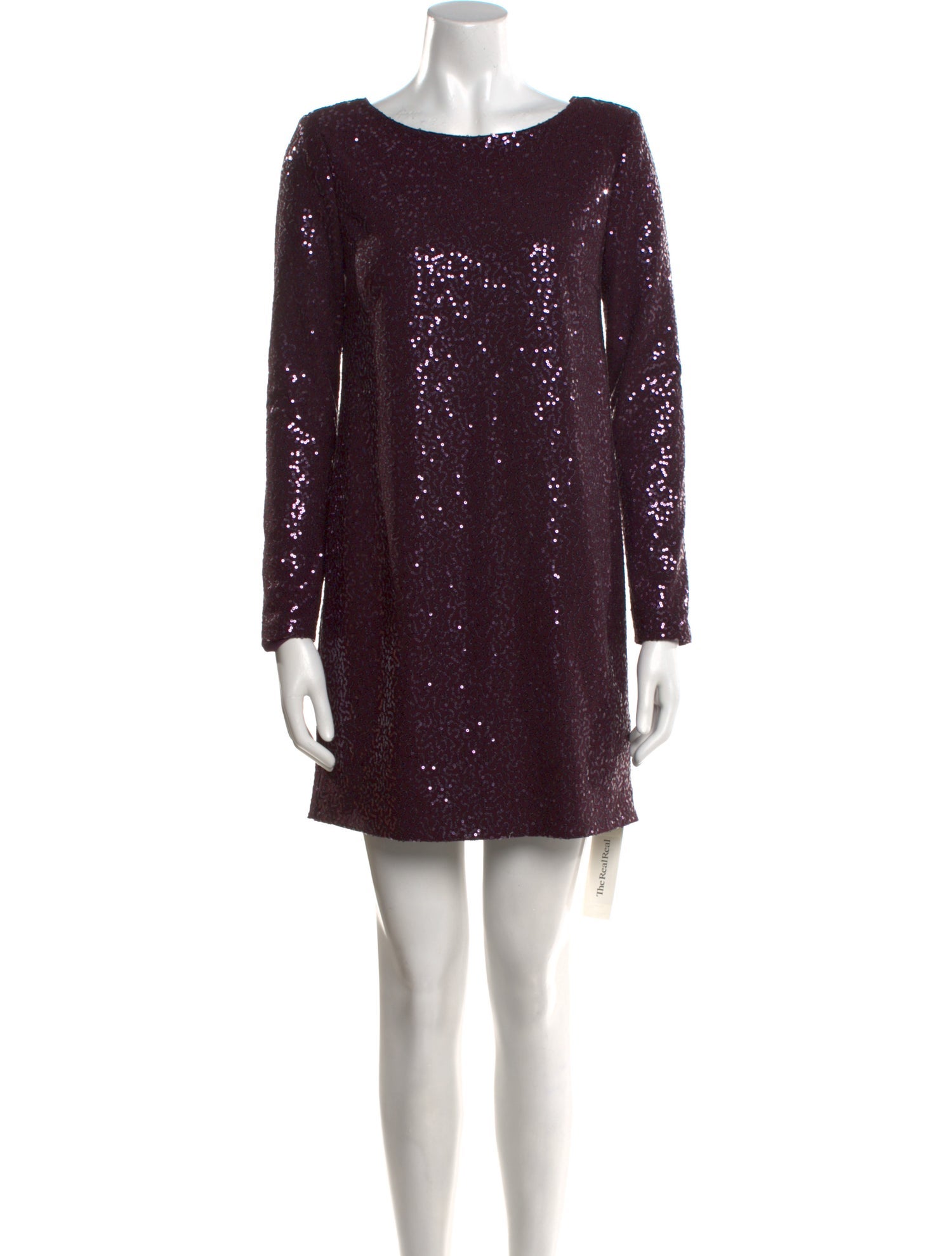 Tibi Bateau Neckline Mini Dress