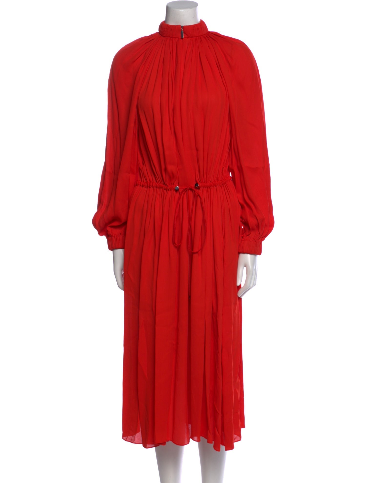 Tibi Mock Neck Midi Length Dress