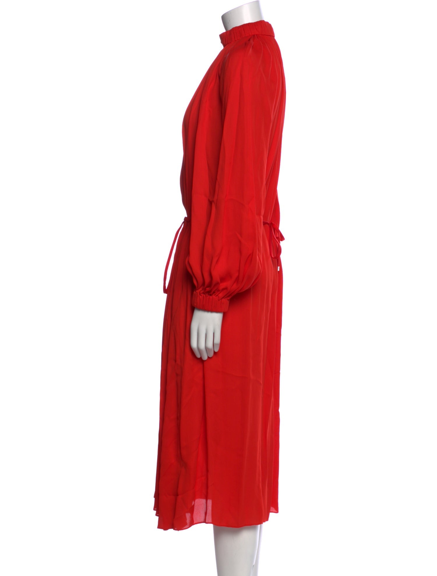 Tibi Mock Neck Midi Length Dress