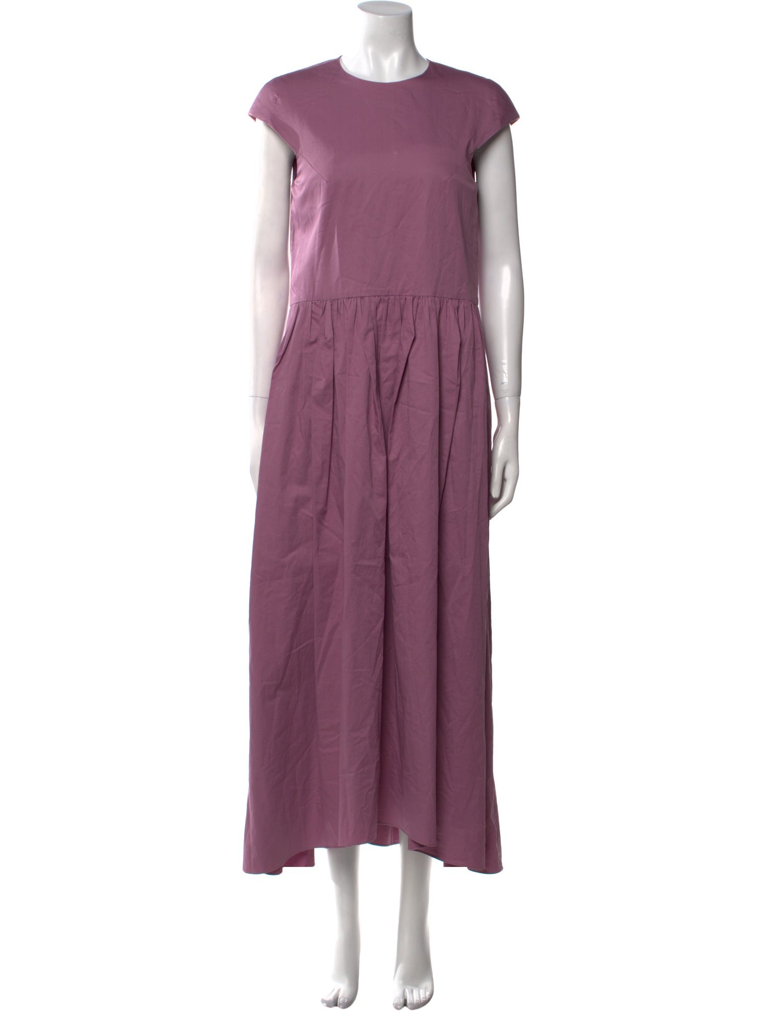 Tibi Crew Neck Long Dress
