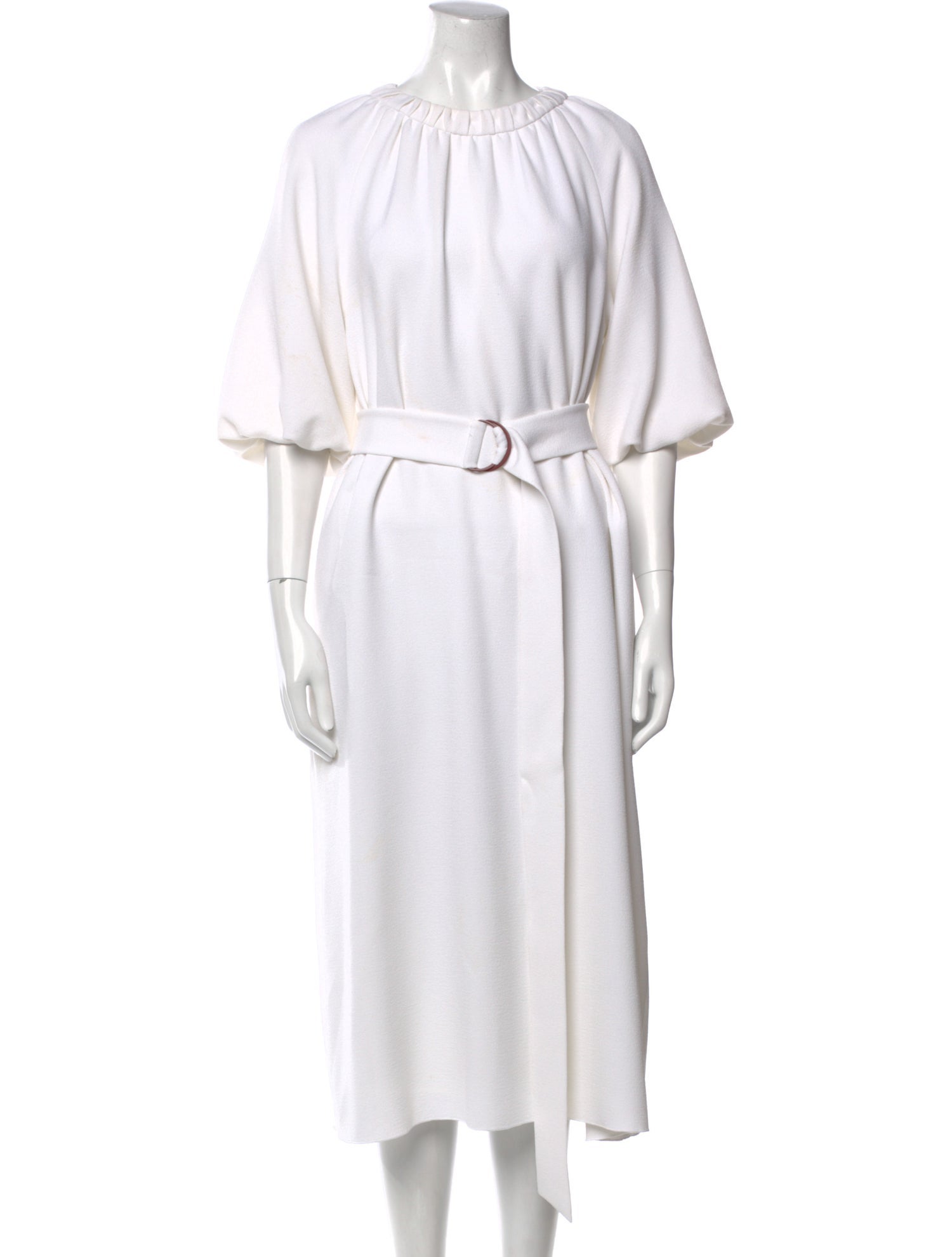 Tibi Crew Neck Midi Length Dress