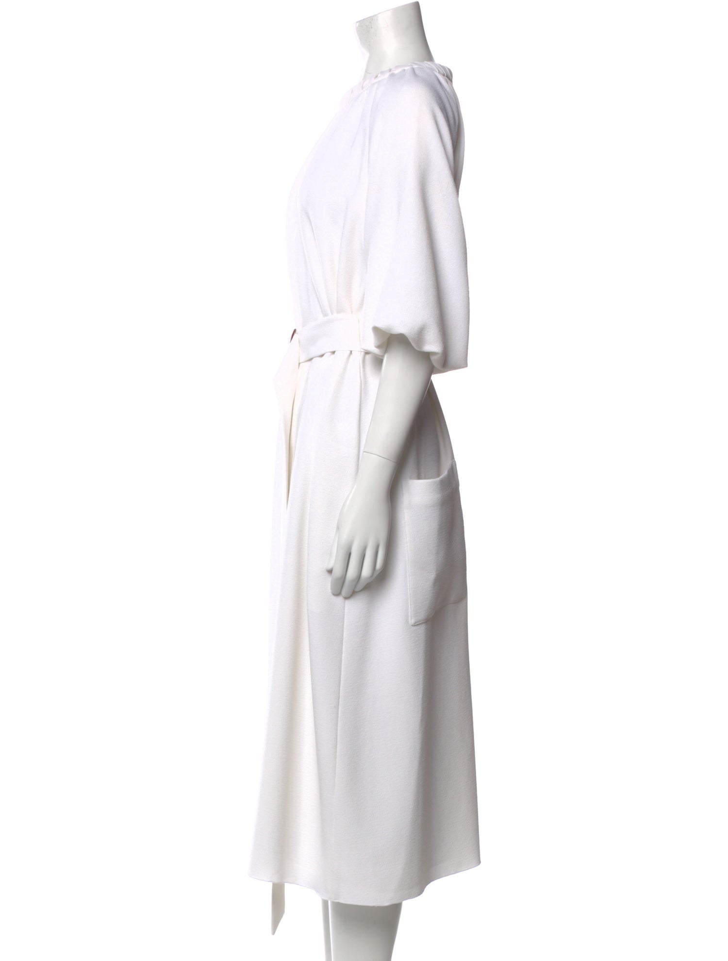 Tibi Crew Neck Midi Length Dress