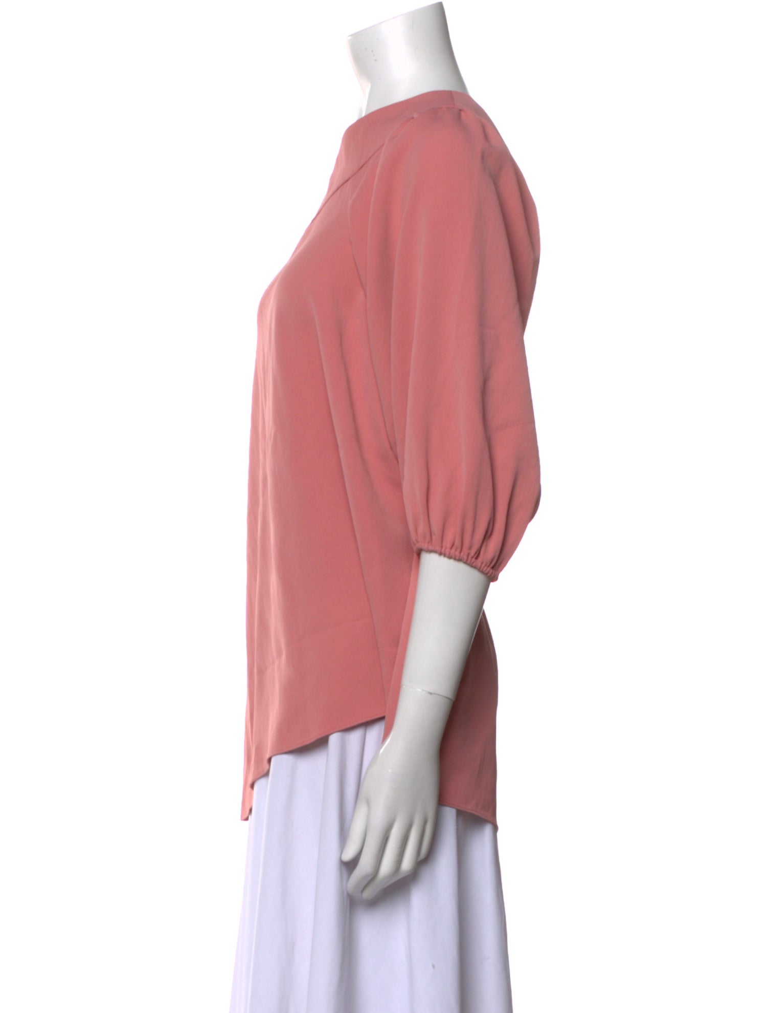 Tibi Bateau Neckline Three-Quarter Sleeve Blouse w/ Tags