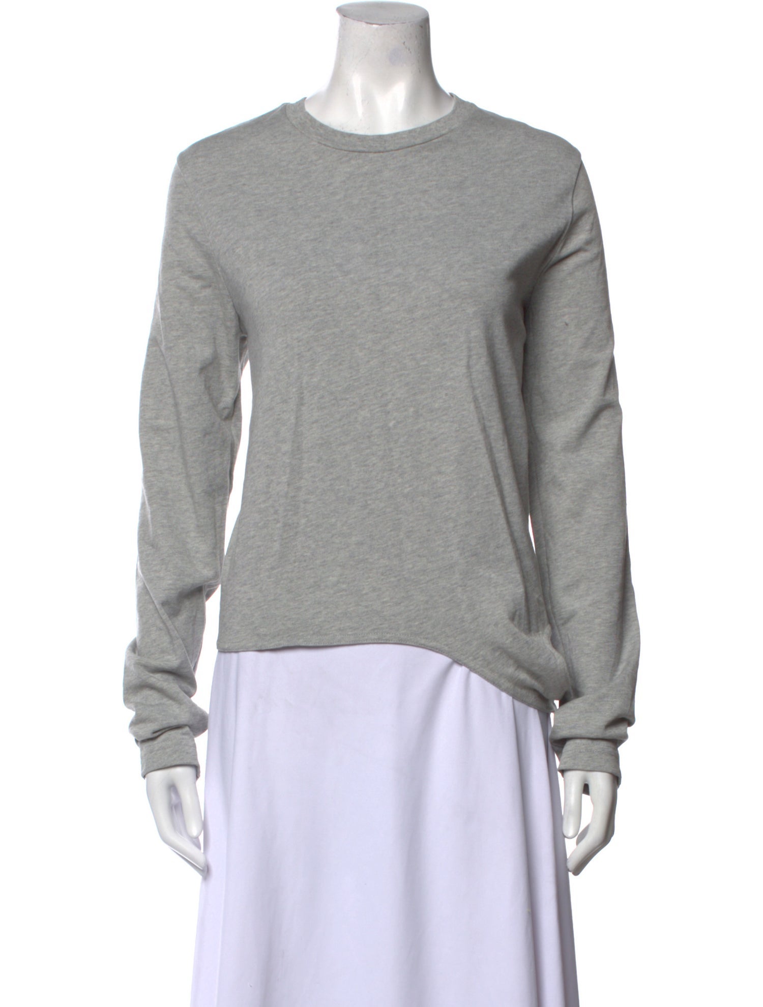 Tibi Crew Neck Long Sleeve Sweatshirt