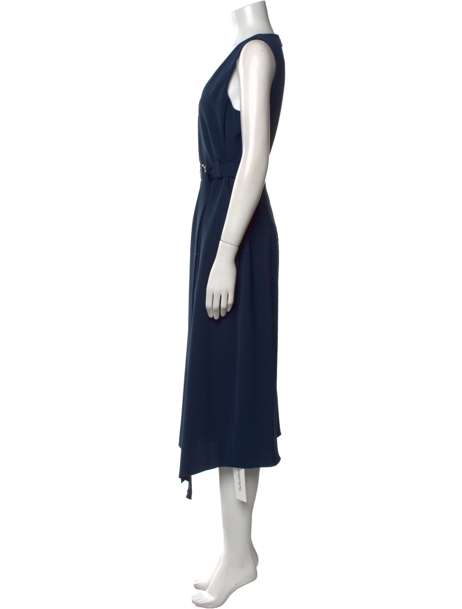 Tibi V-Neck Midi Length Dress