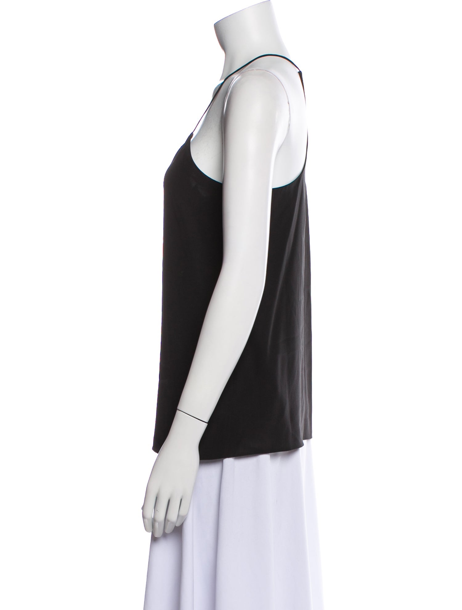Tibi Silk V-Neck Top