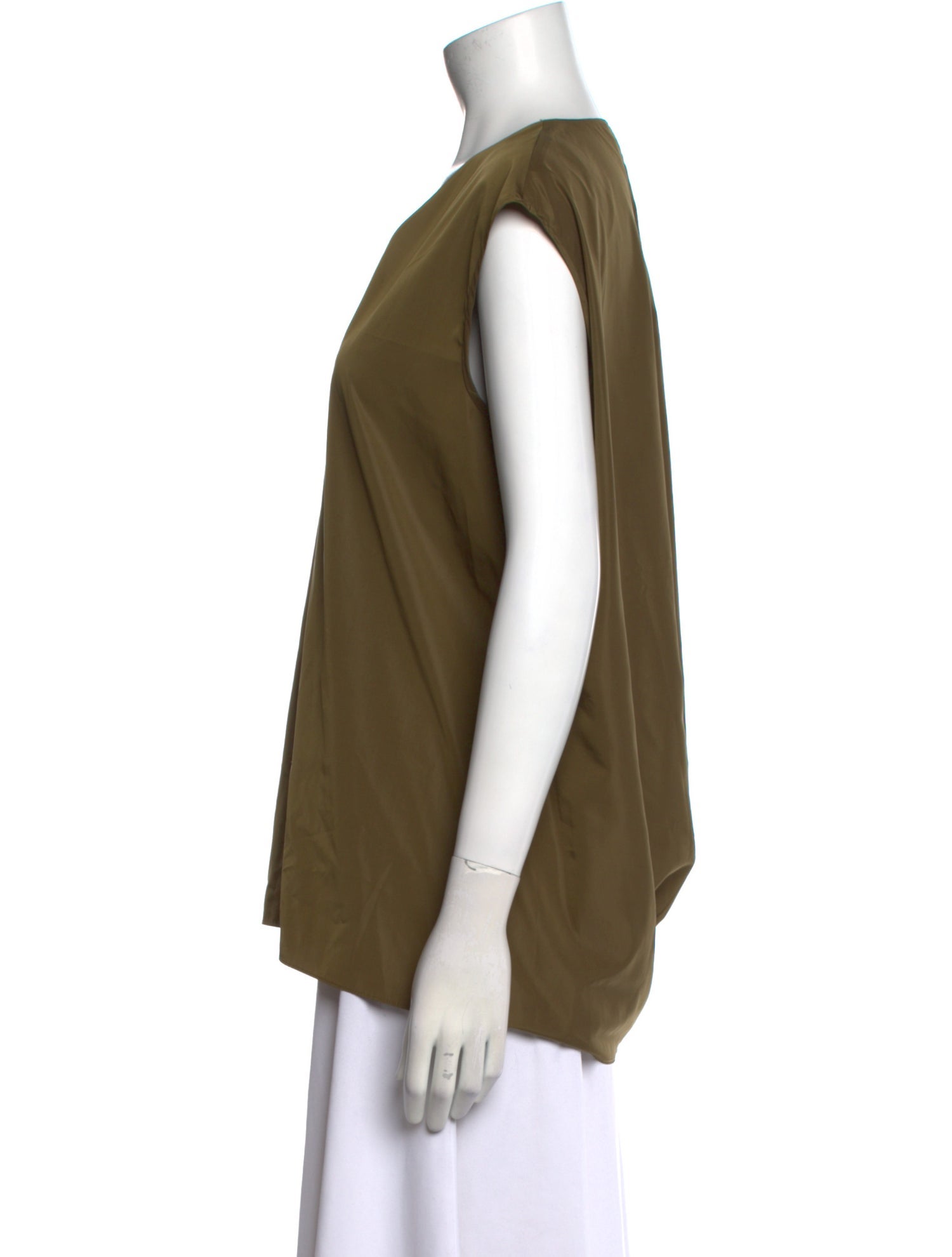 Tibi V-Neck Short Sleeve Top