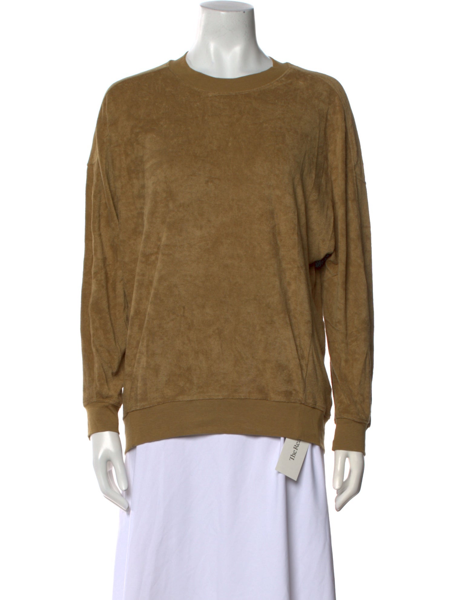Tibi Crew Neck Long Sleeve Sweatshirt