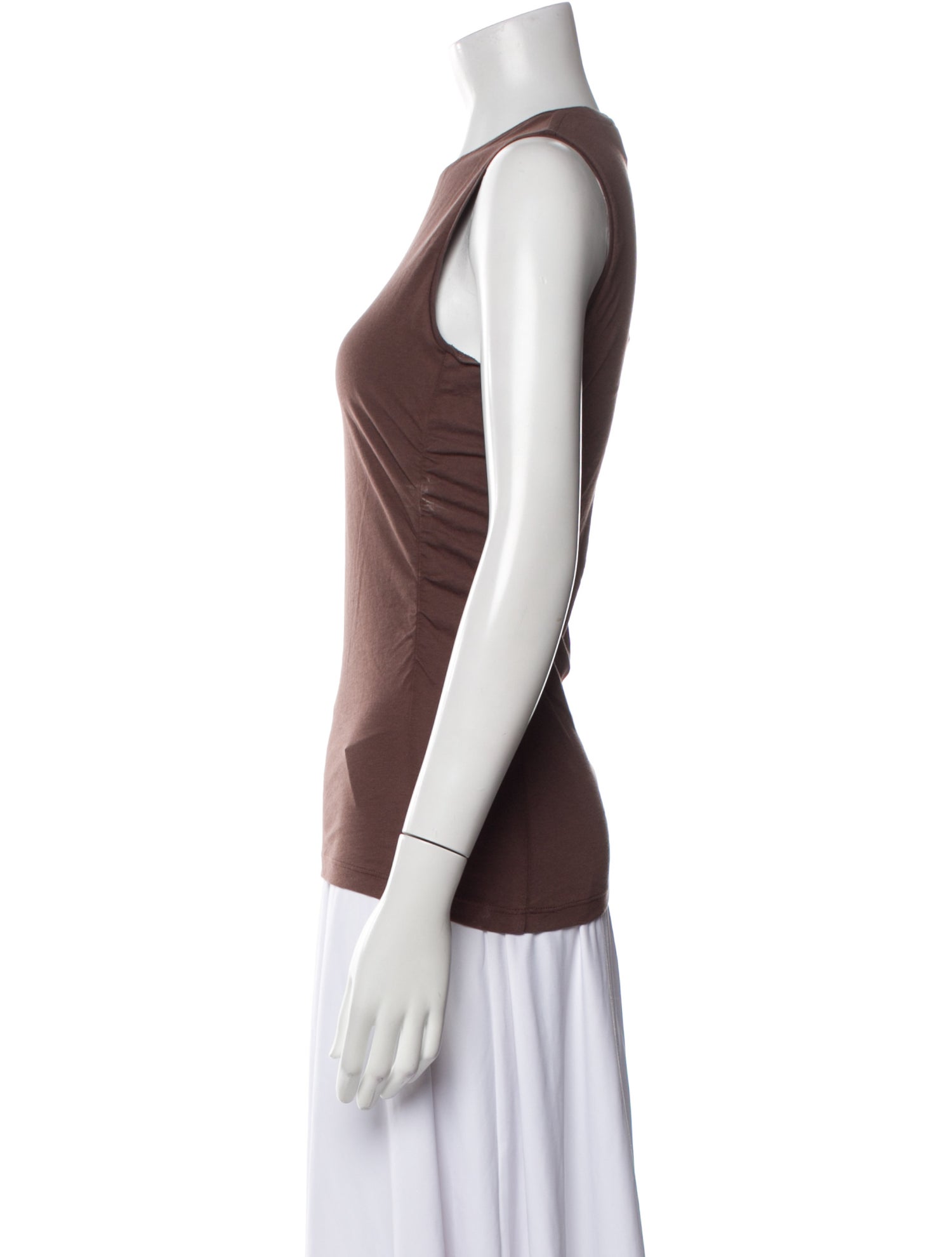 Tibi Crew Neck Sleeveless Top