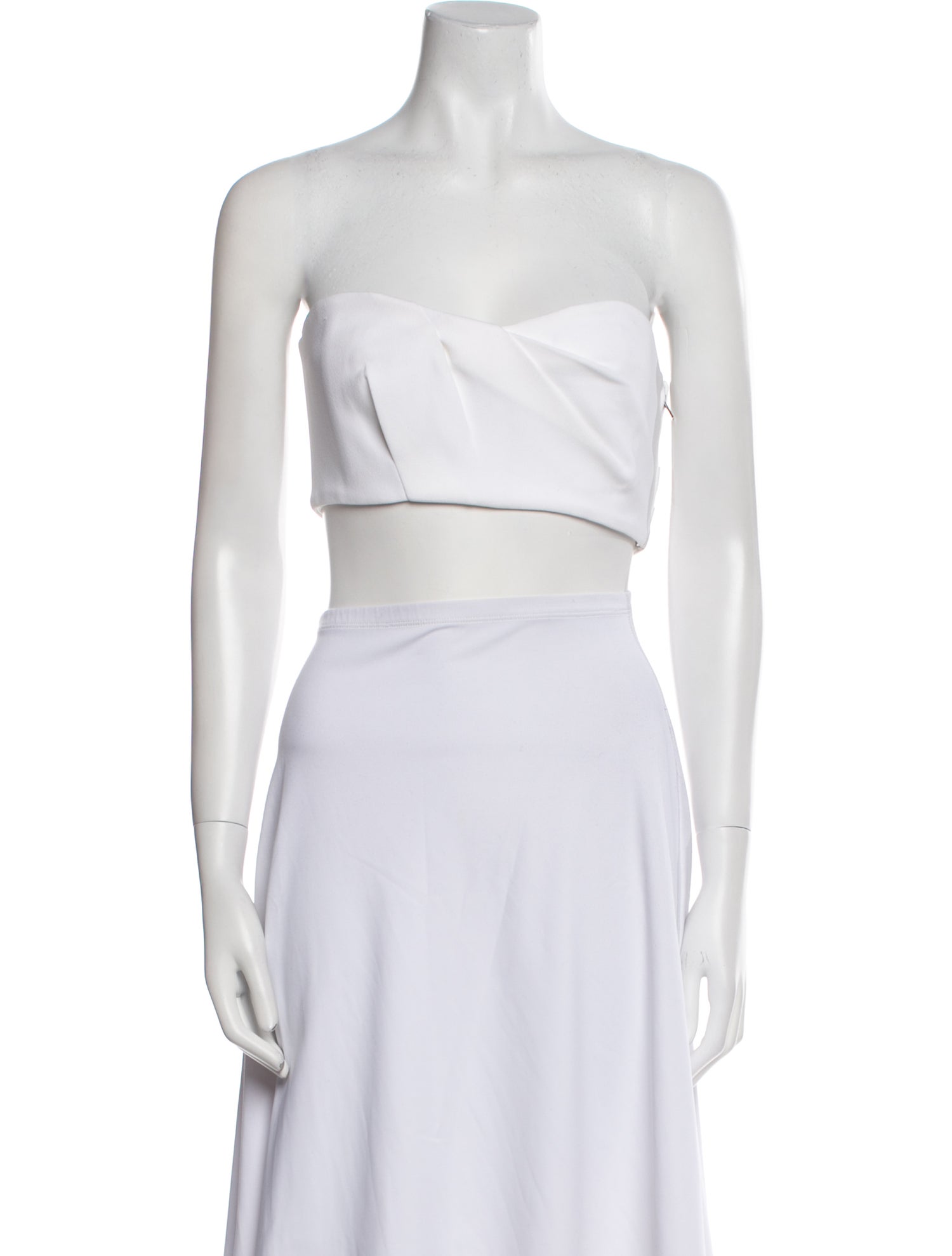 Tibi Strapless Crop Top