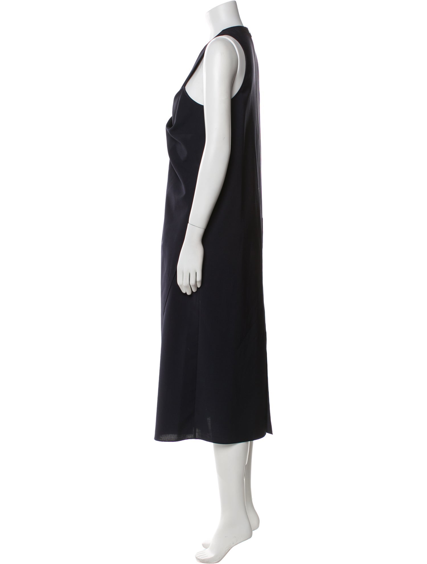 Tibi Crew Neck Long Dress