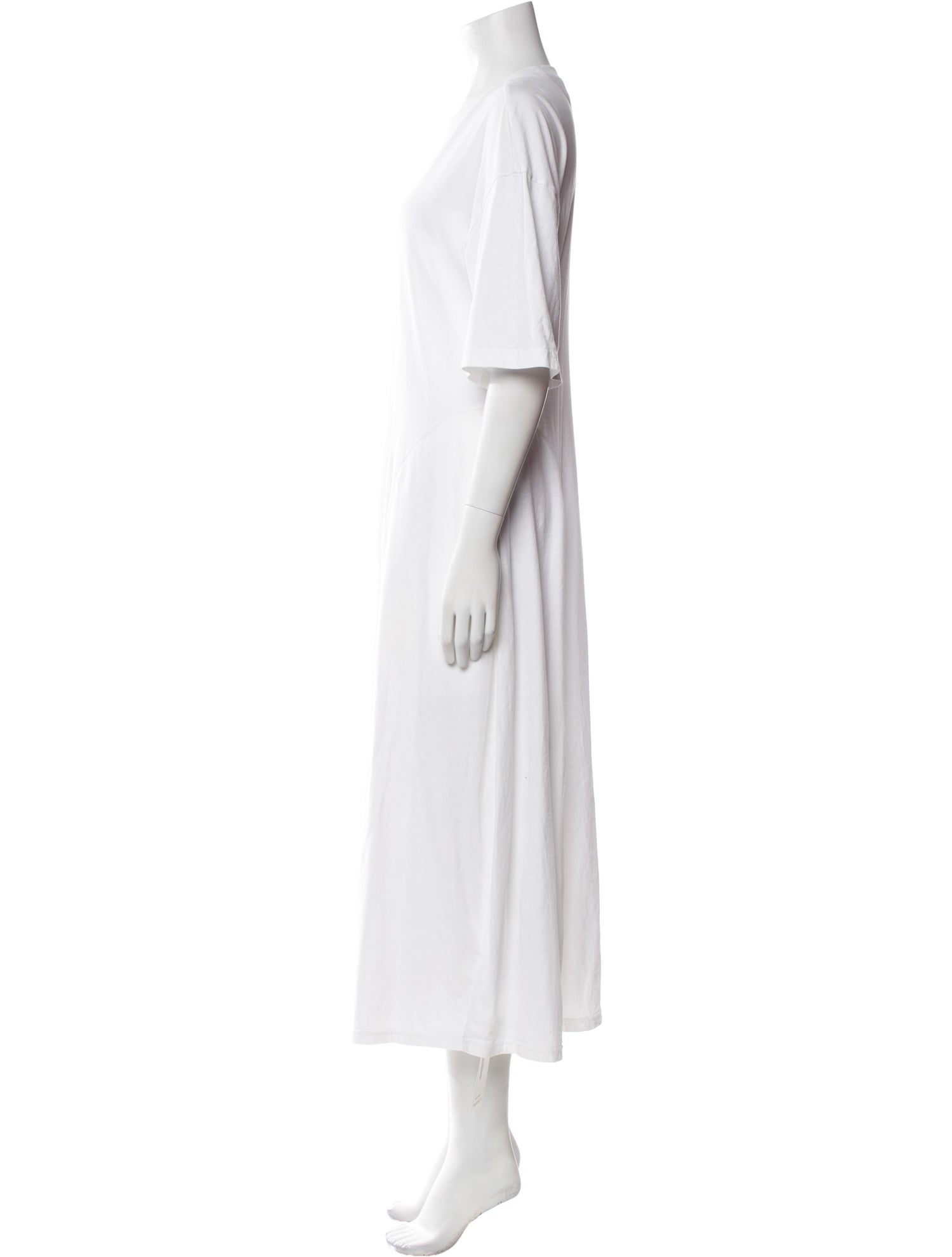Tibi Crew Neck Long Dress