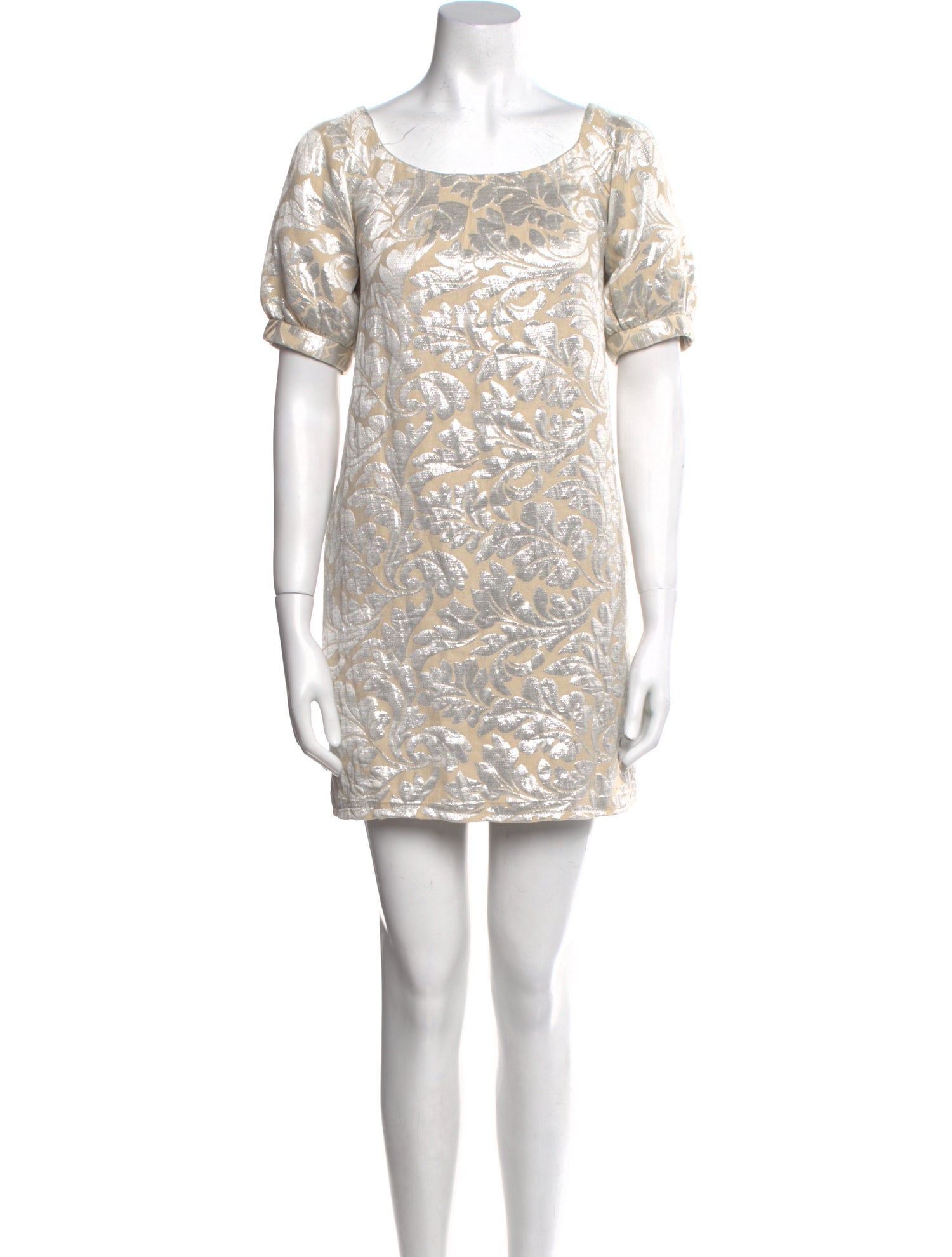 Tibi Bateau Neckline Mini Dress