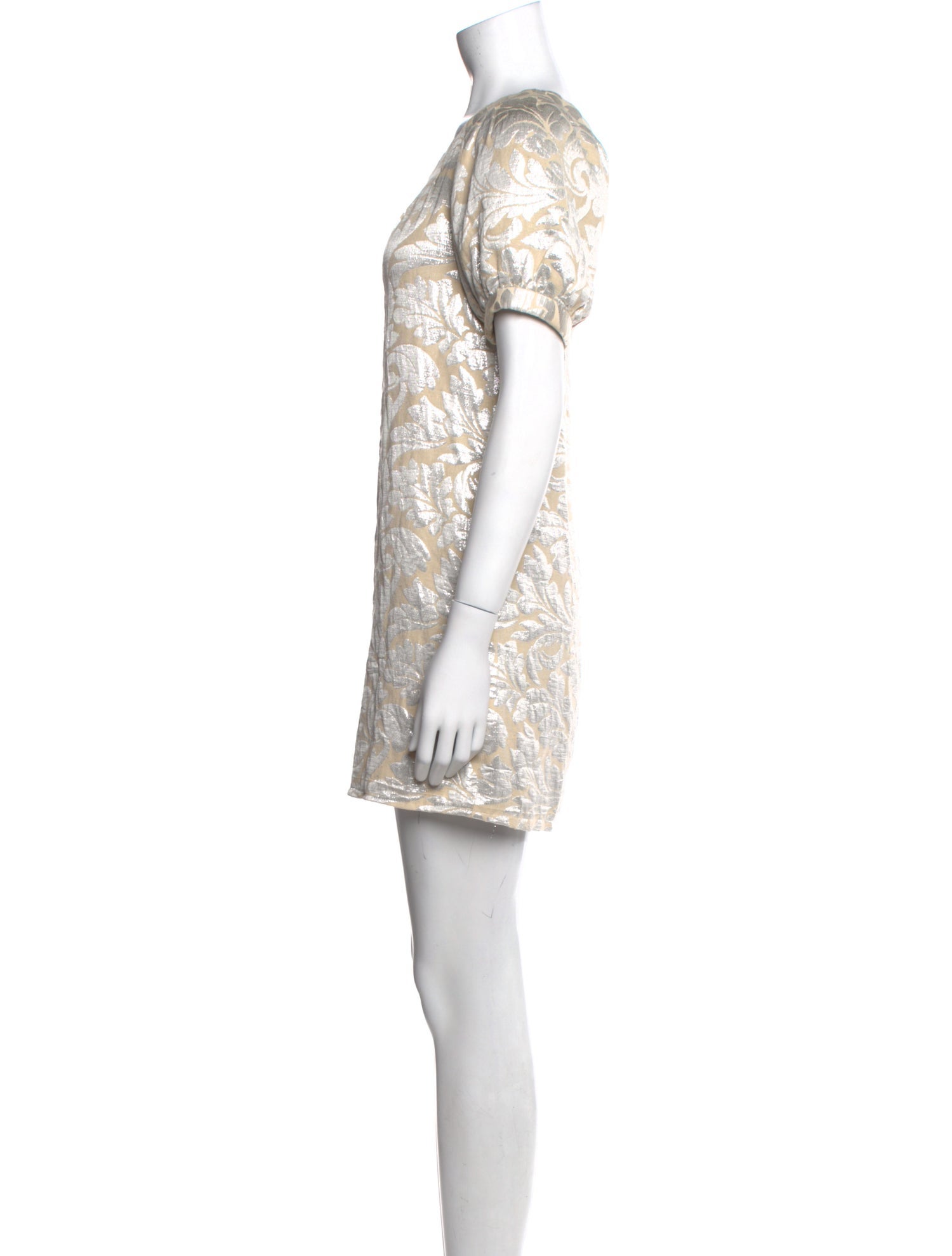 Tibi Bateau Neckline Mini Dress