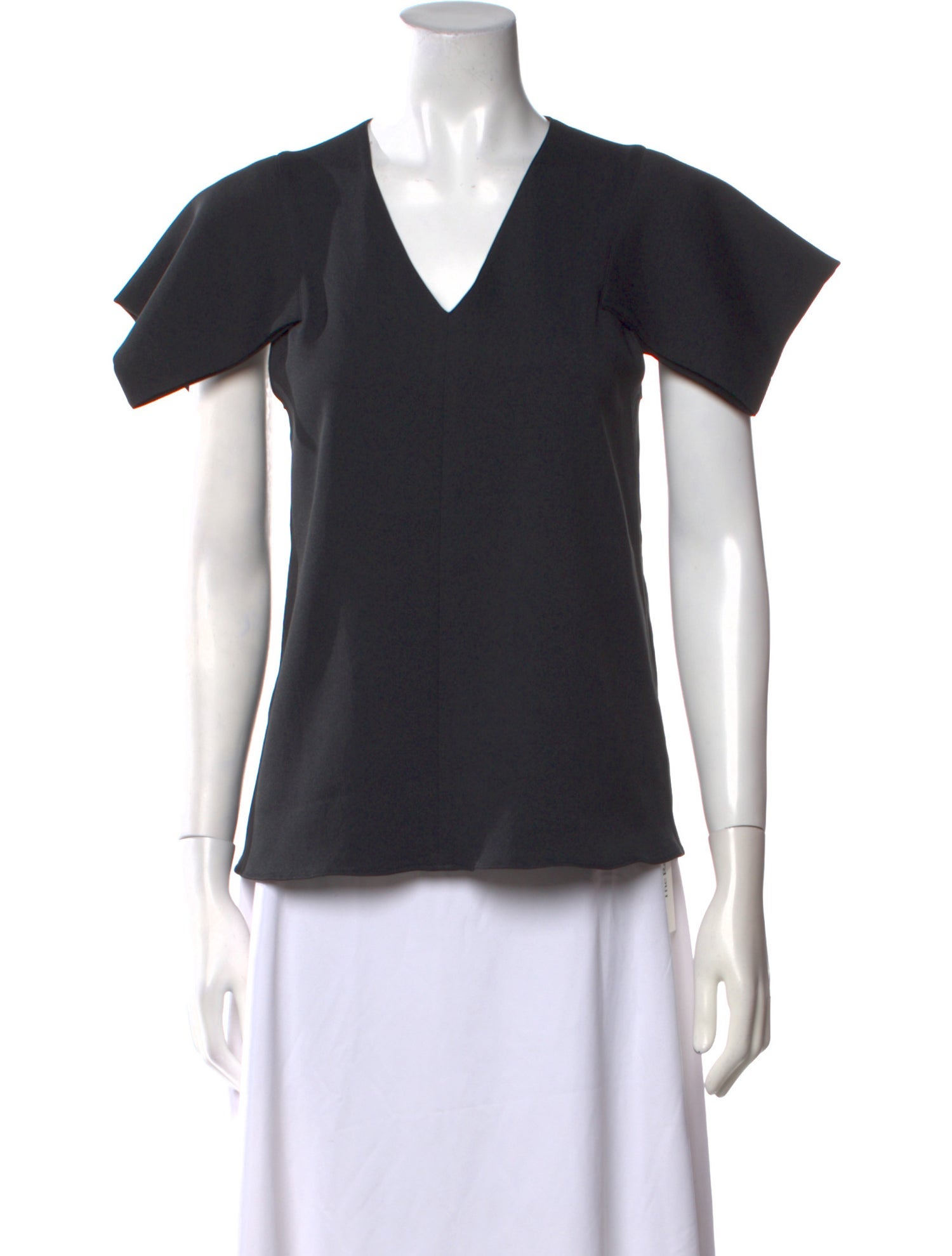 Tibi V-Neck Short Sleeve Top w/ Tags