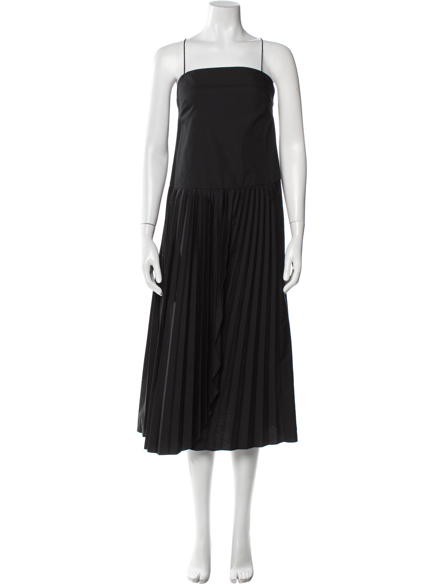 Tibi Square Neckline Long Dress