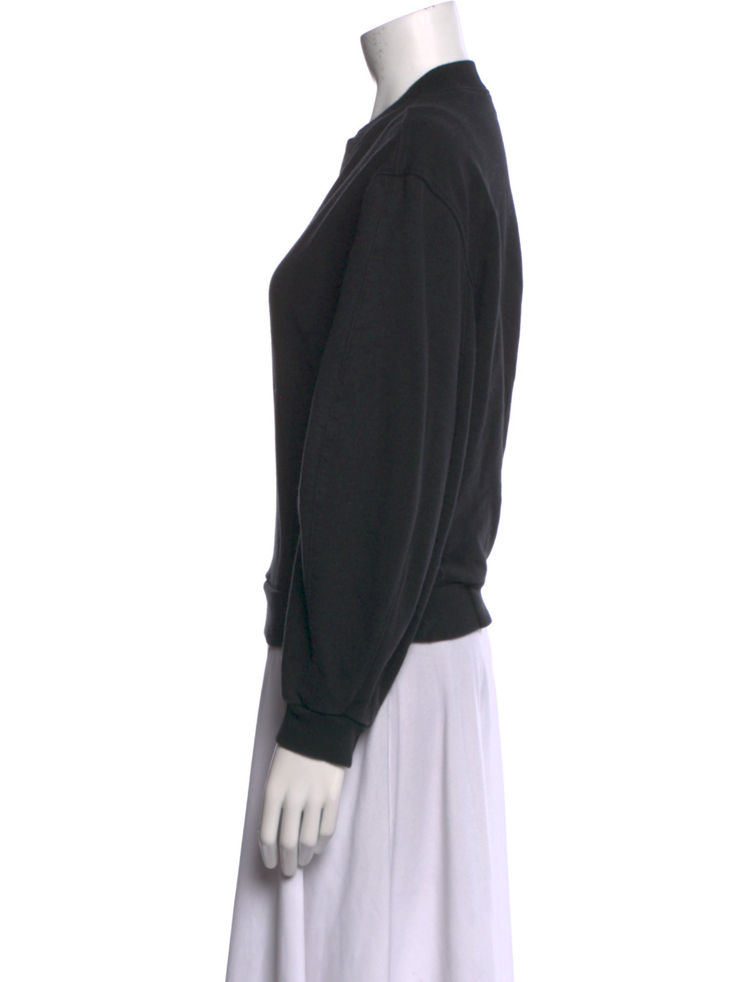 Tibi Mock Neck Long Sleeve Sweatshirt