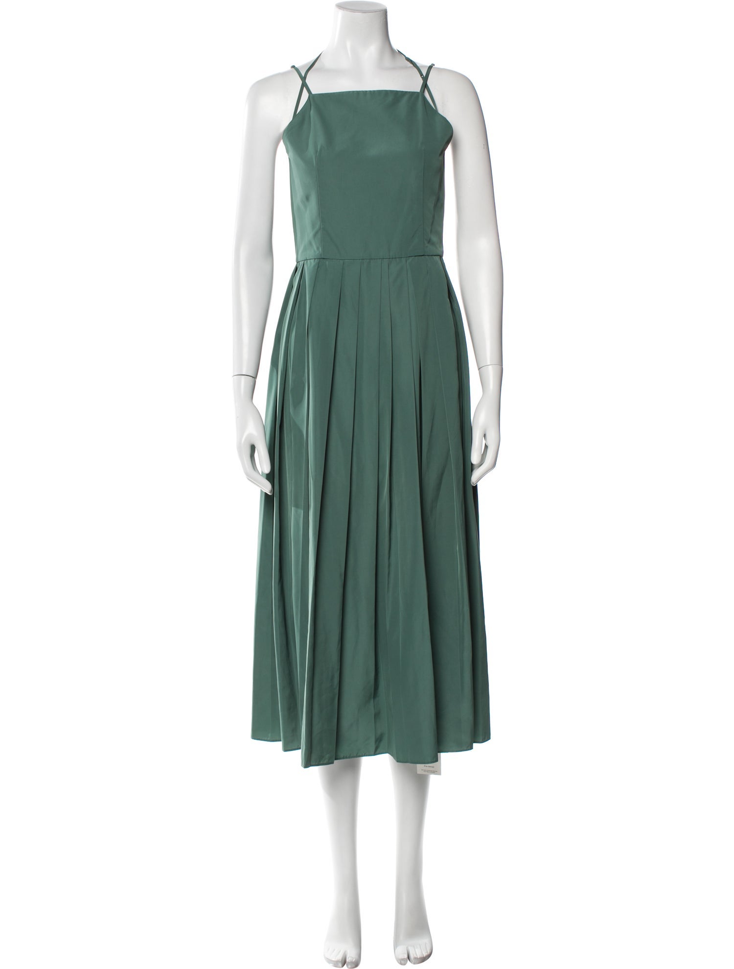 Tibi Square Neckline Long Dress