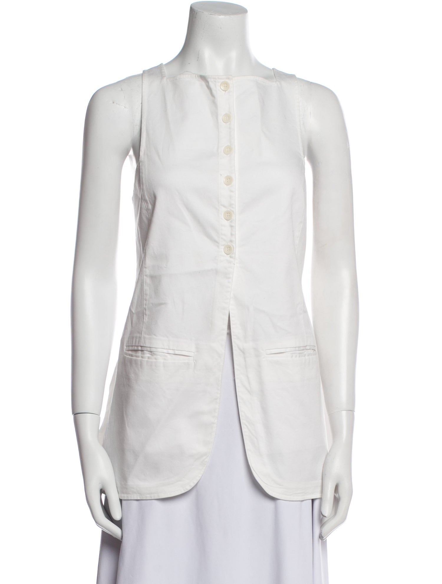 Tibi Crew Neck Sleeveless Tunic