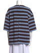 Tibi Striped Crew Neck Sweatshirt
