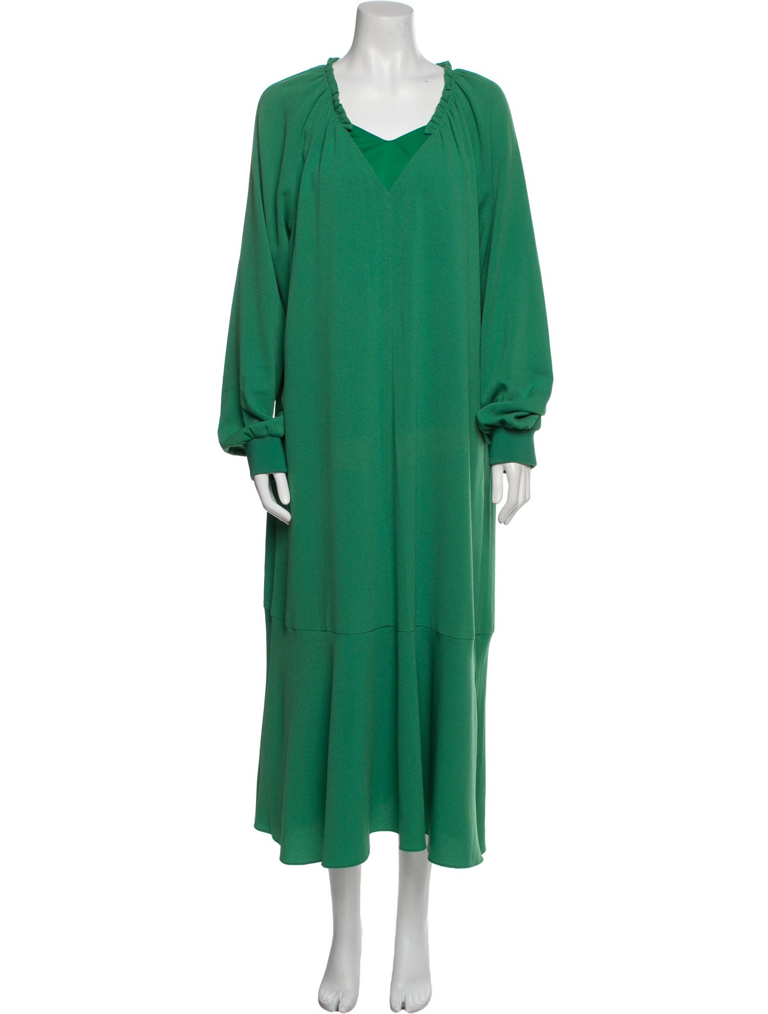 Tibi V-Neck Midi Length Dress