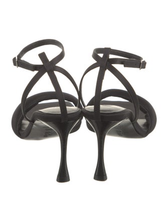 Tibi Satin Crystal Embellishments Flats