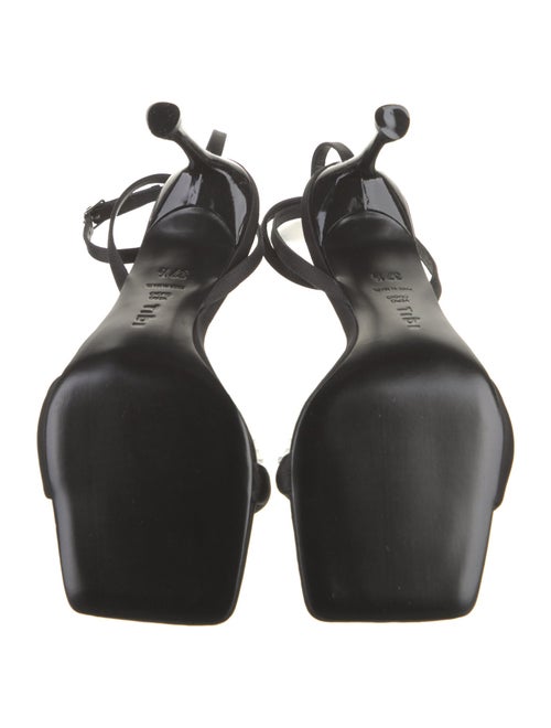 Tibi Satin Crystal Embellishments Flats