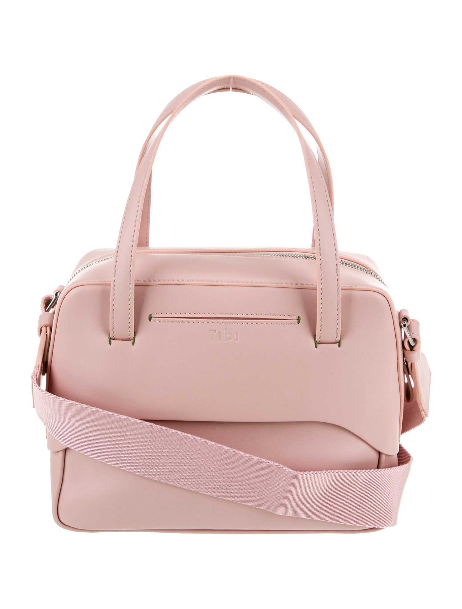 Tibi Leather Top Handle Bag