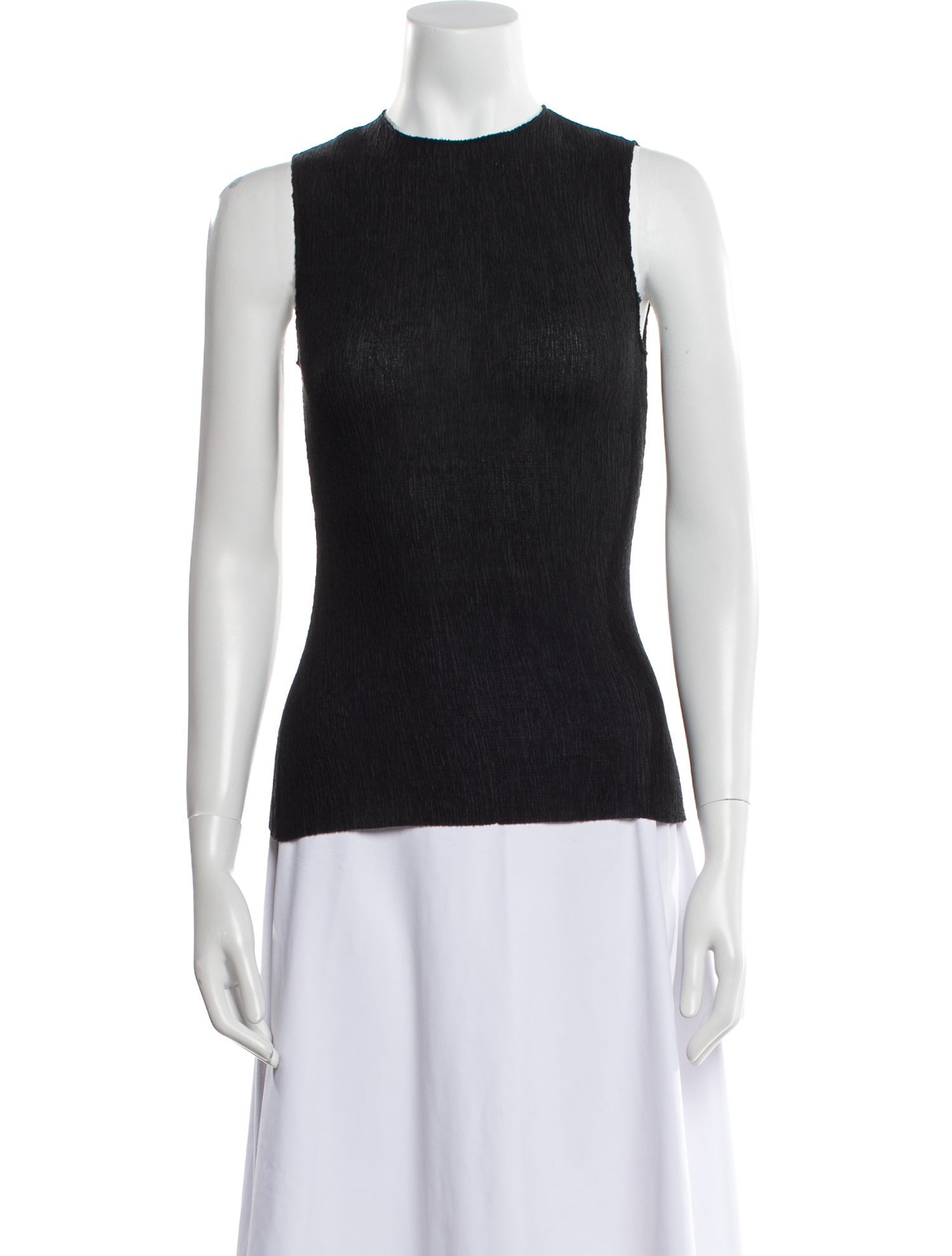 Tibi Square Neckline Short Sleeve Blouse