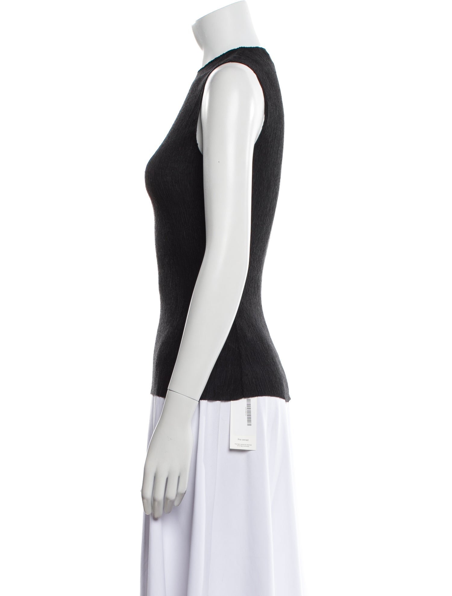 Tibi Square Neckline Short Sleeve Blouse